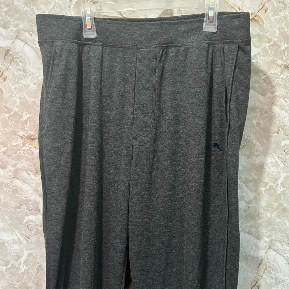 Tommy Bahama‎ Lounge Pants Gray Drawstring Waist Relaxed Fit Mens Medium
